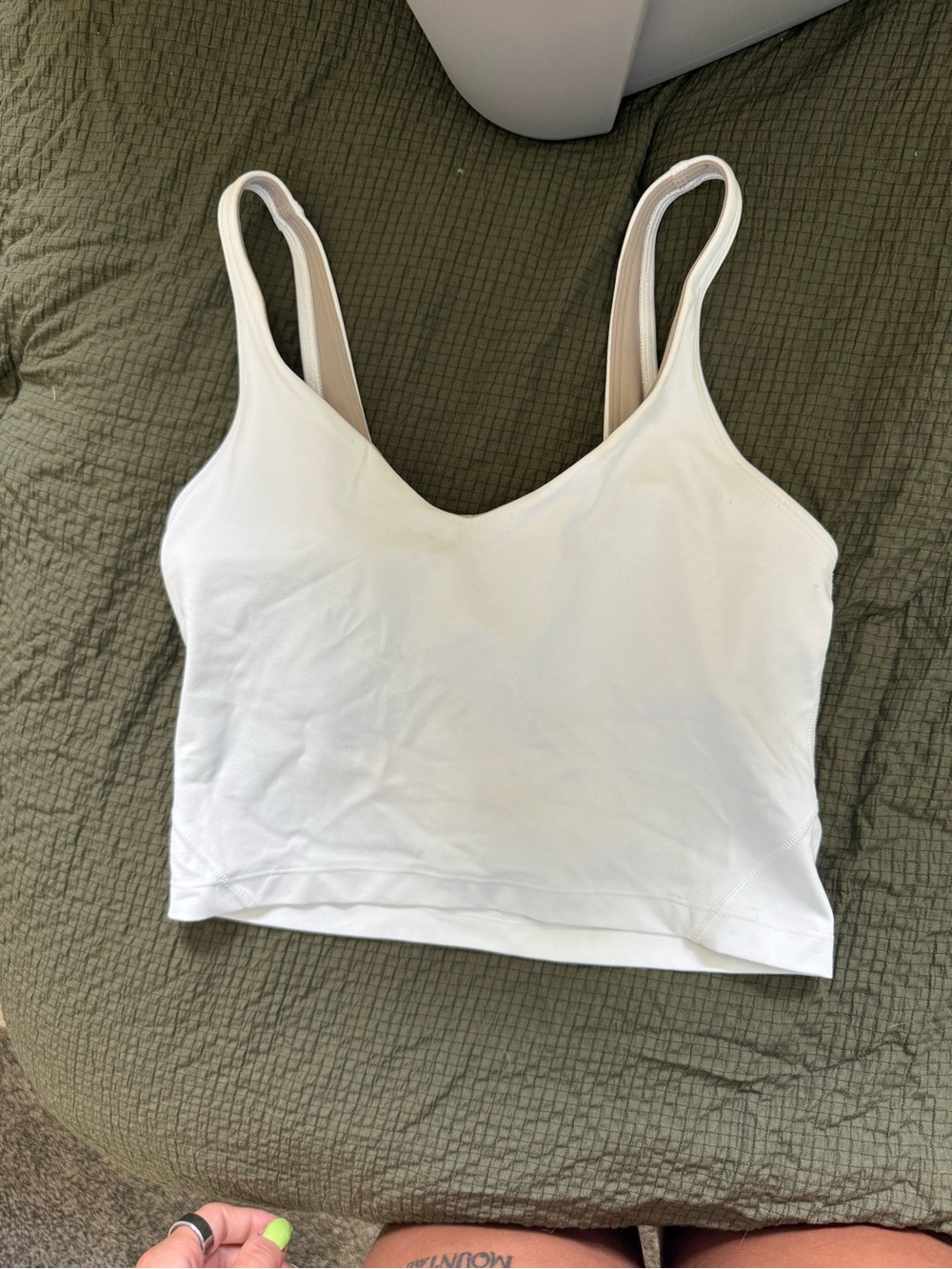 White Lululemon Align Top